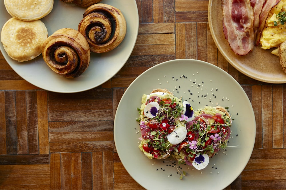 a heart shaped plate of food on a table