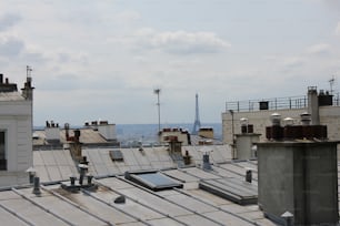 a view of a city from the roof of a building