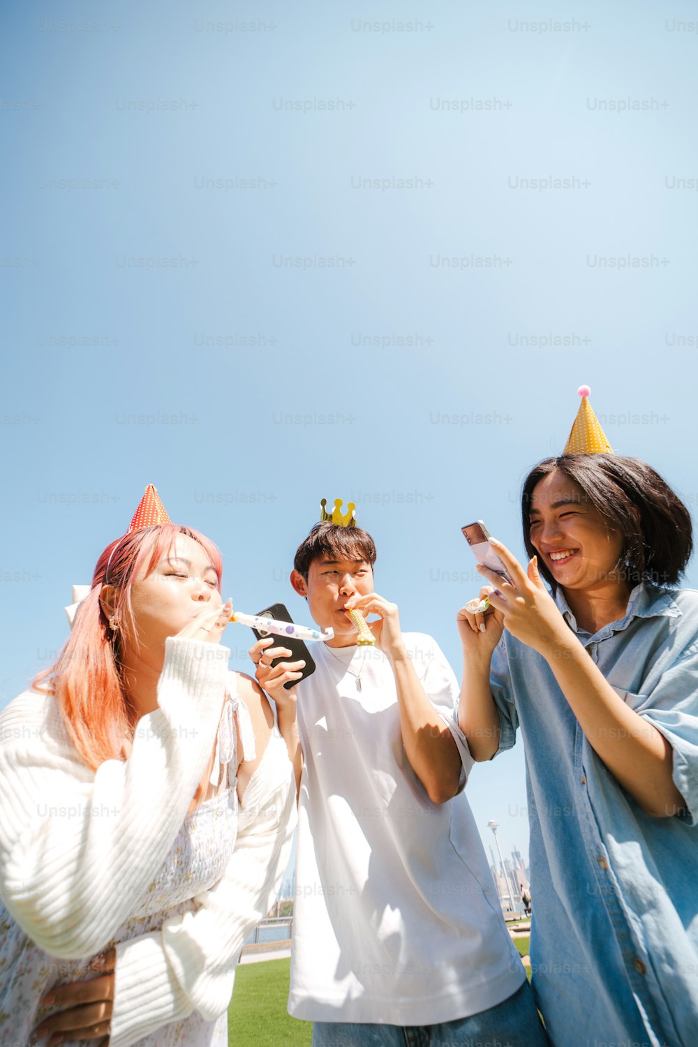 a group of young people standing next to each other