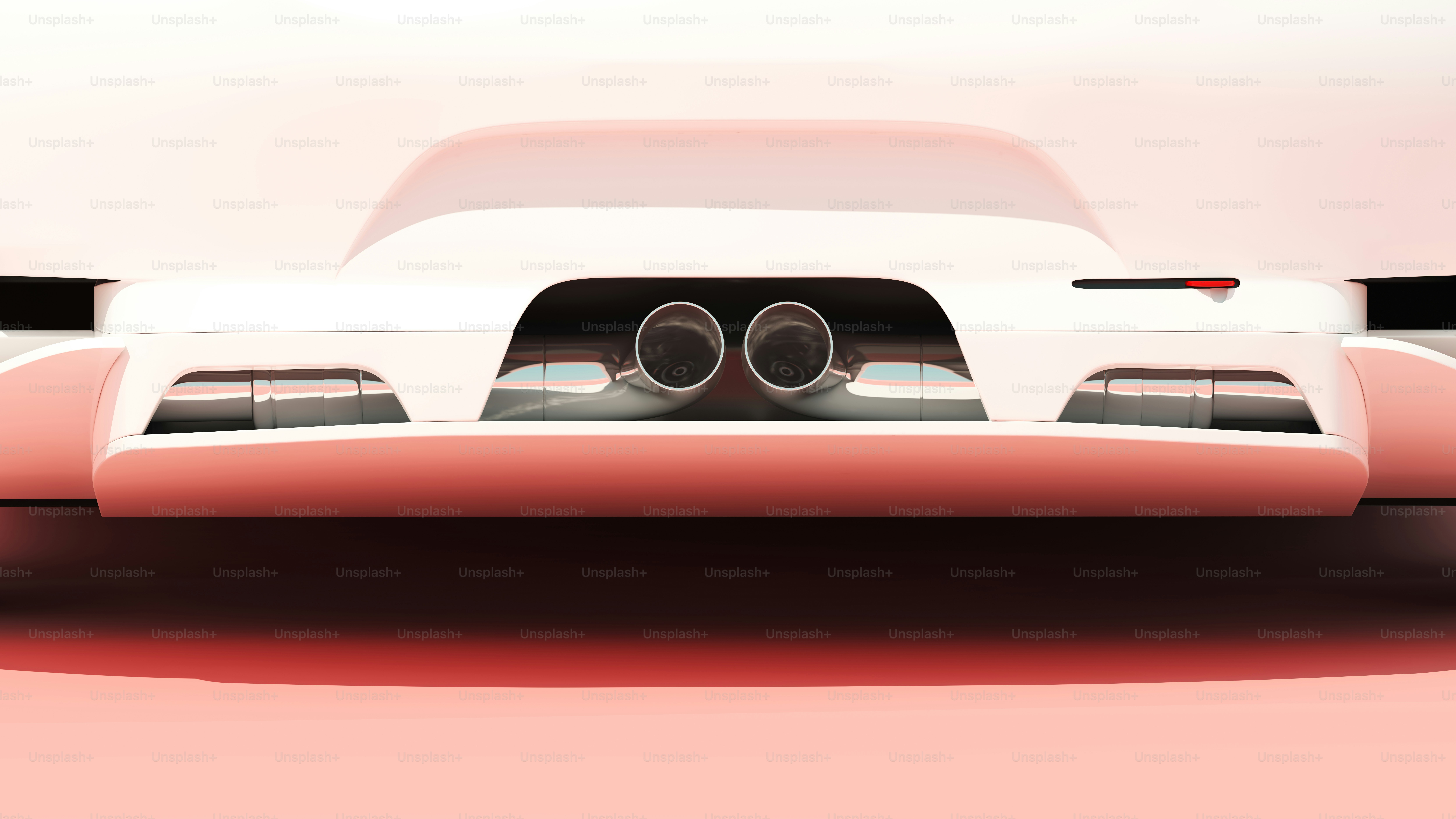 a white car with a rear view mirror