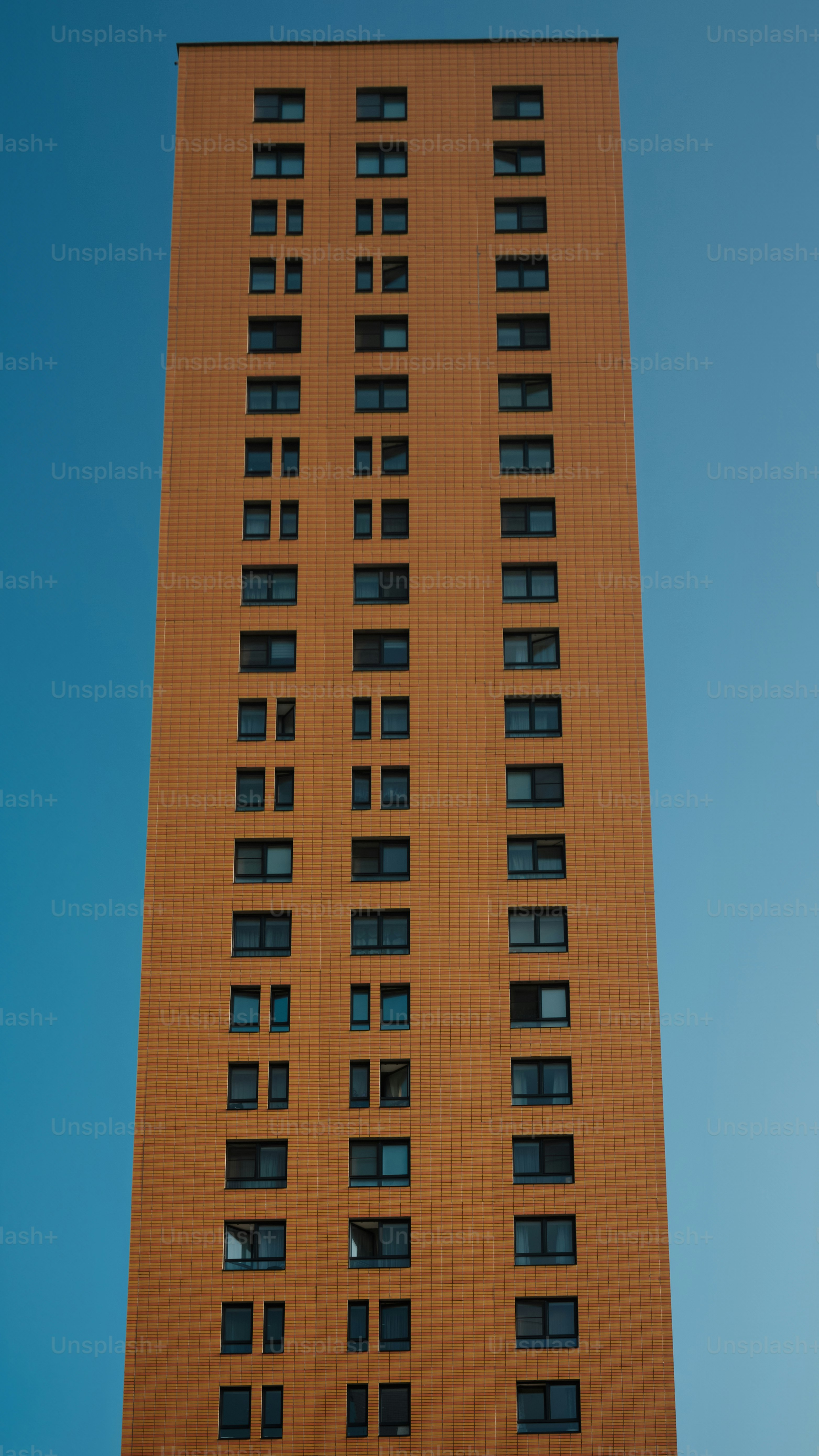 Colorful building and facade in urban area.