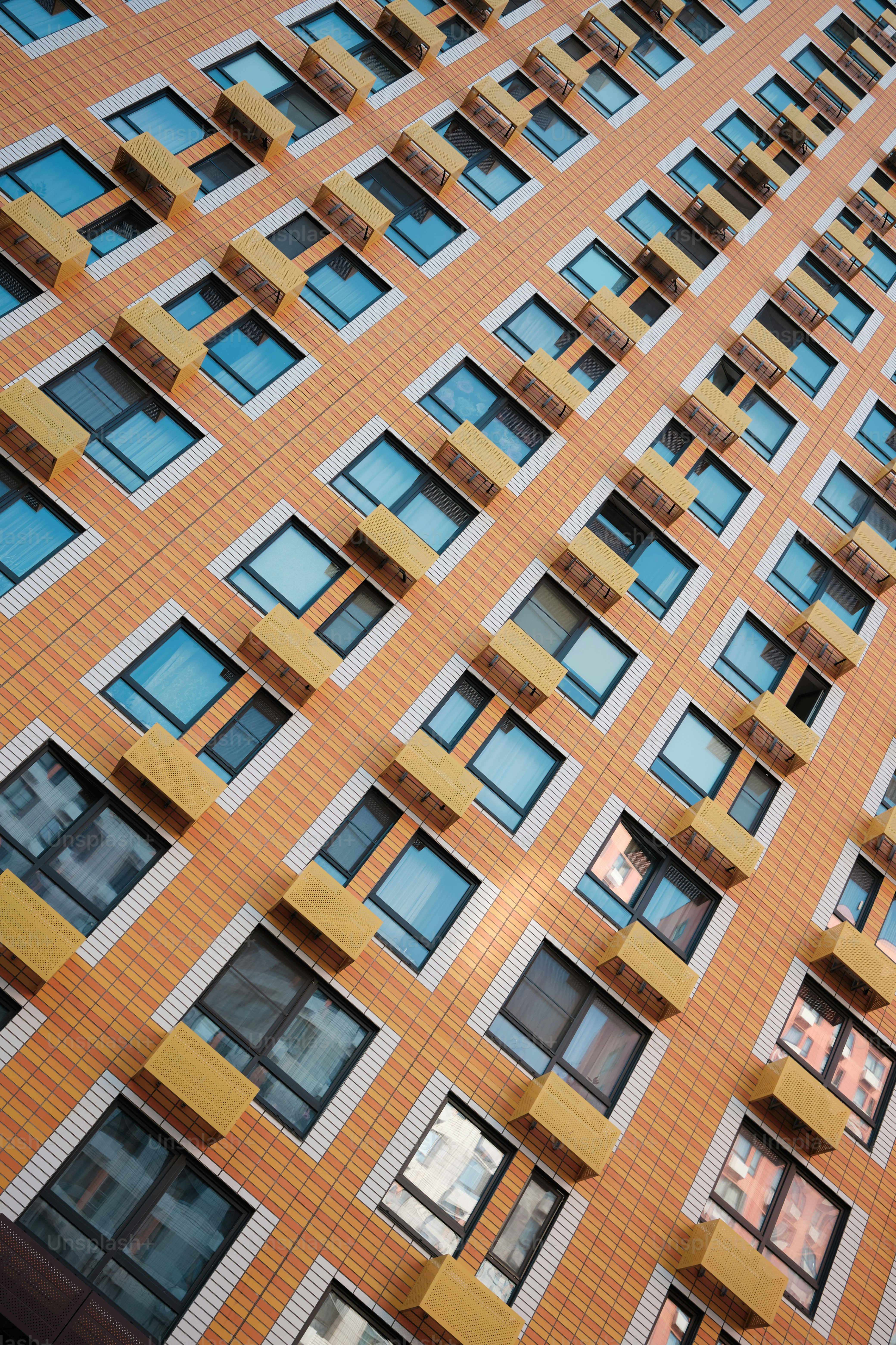 a very tall building with lots of windows