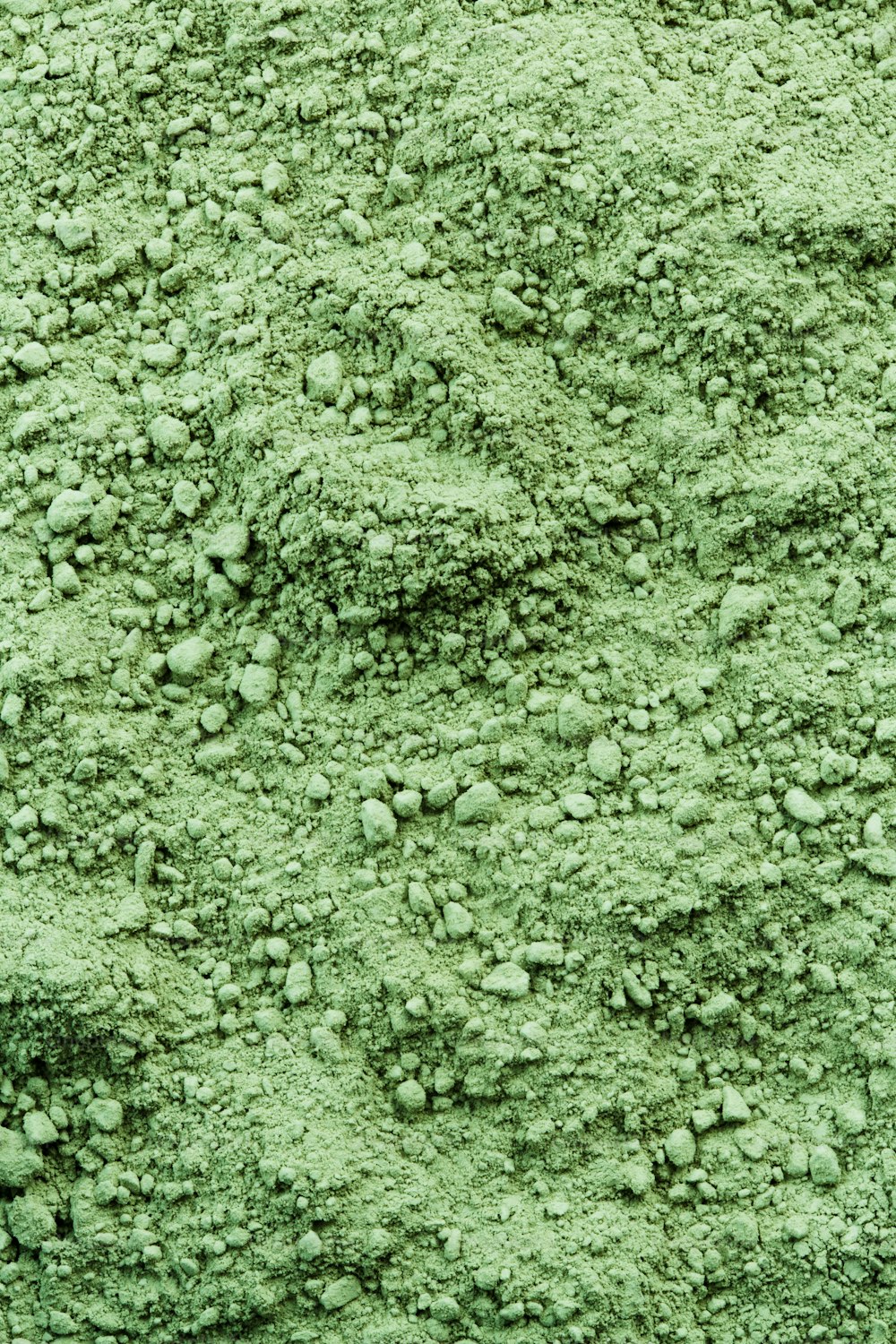 a close up of a green colored substance