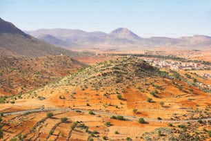 Stone desert in the southern part of Morocco