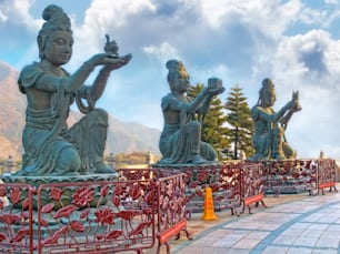 Una foto del templo budista - Hong Kong