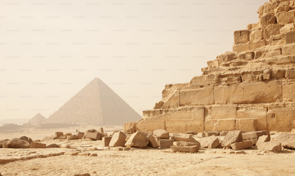 Scenic view of a the pyramid of Giza from Egypt