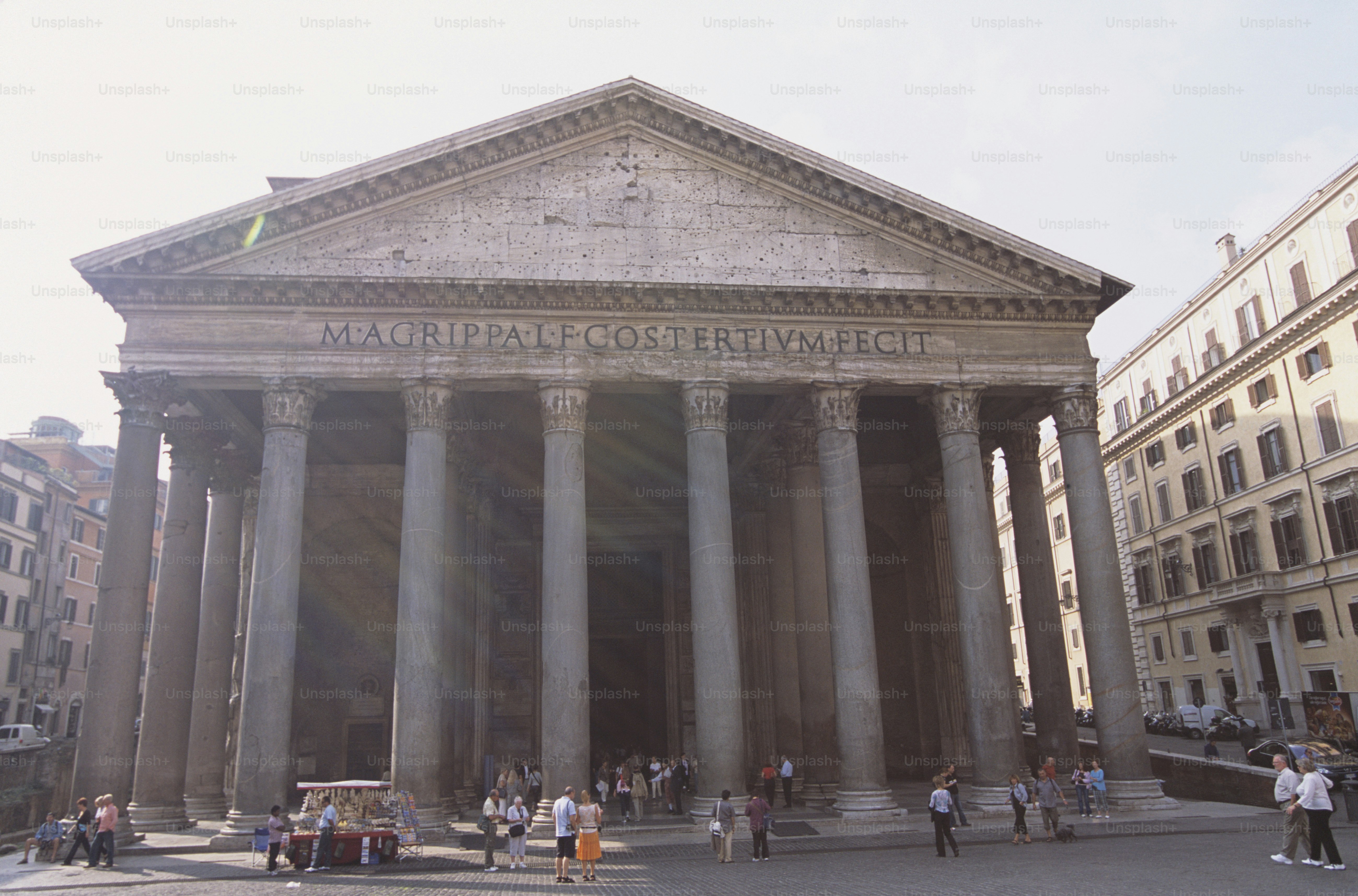 a group of people standing in front of a building