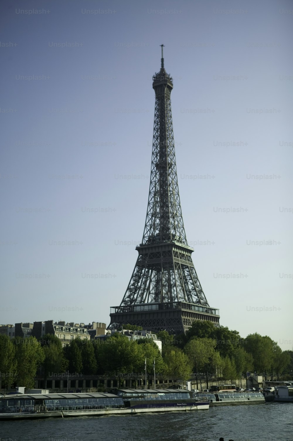 the eiffel tower towering over the city of paris