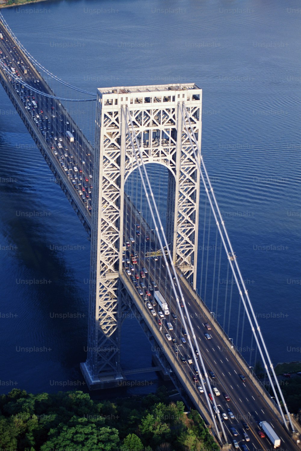 a large bridge over a large body of water