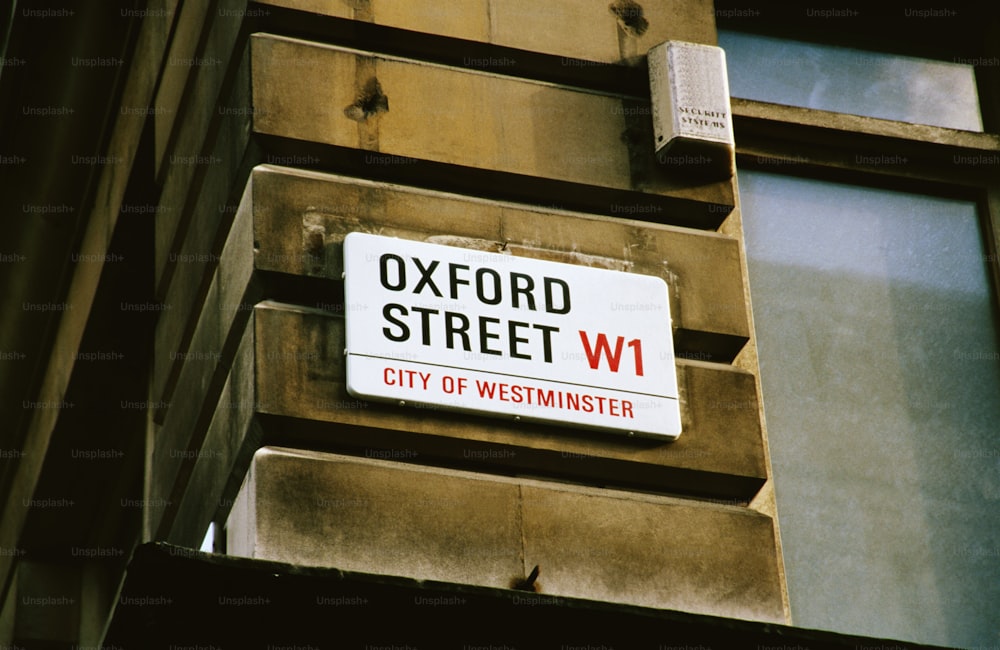 a street sign on the side of a building