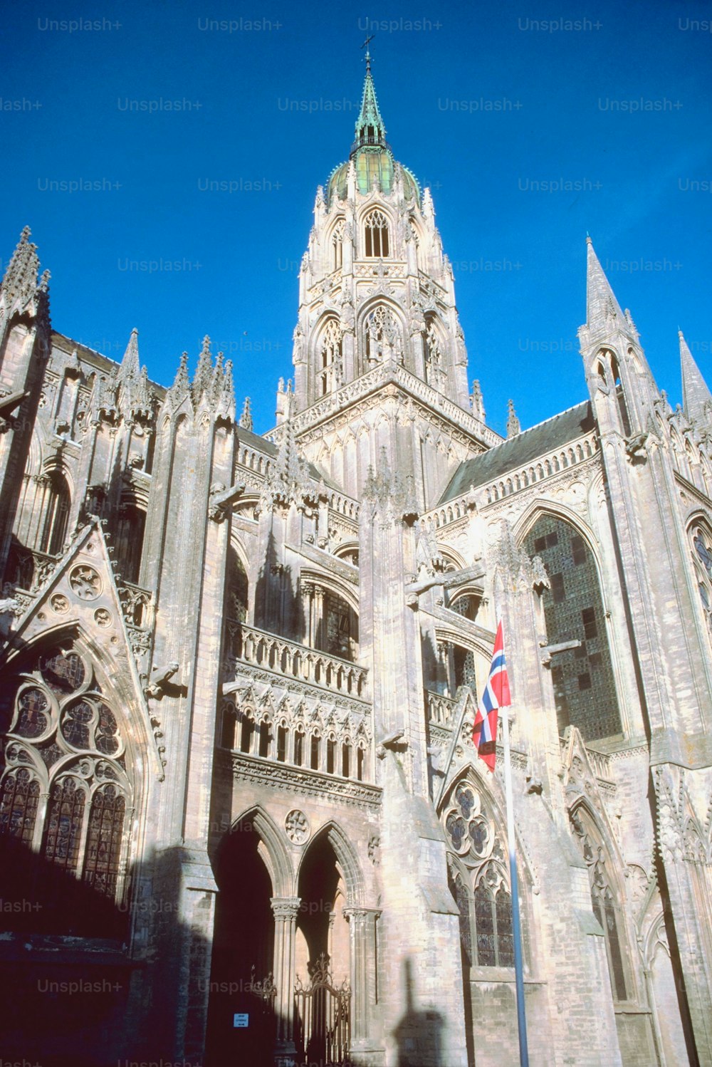 a very tall building with a clock tower