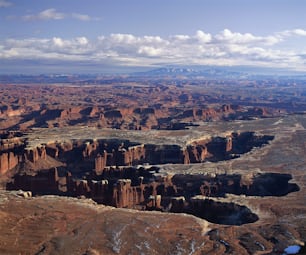 a scenic view of a canyon in the desert