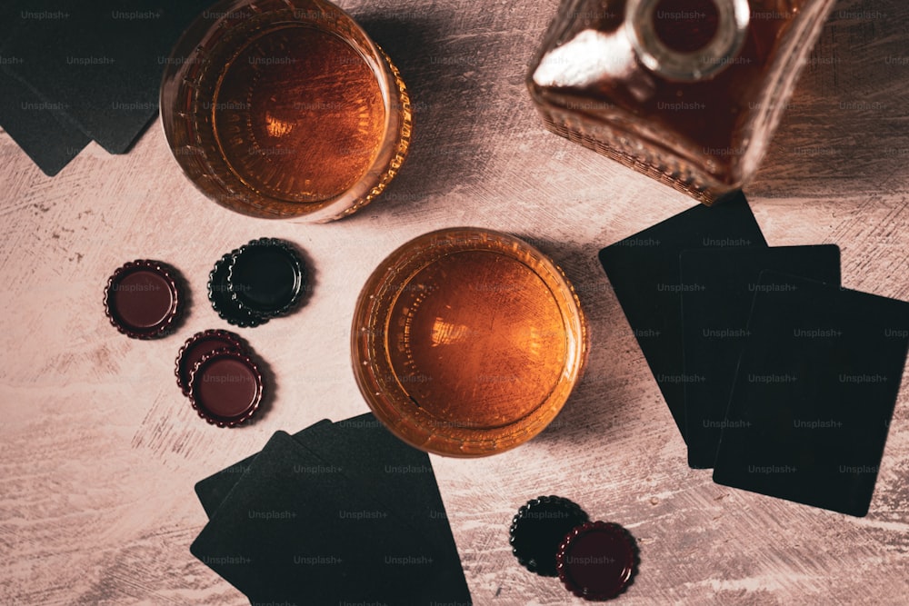 a wooden table topped with lots of different types of chocolate