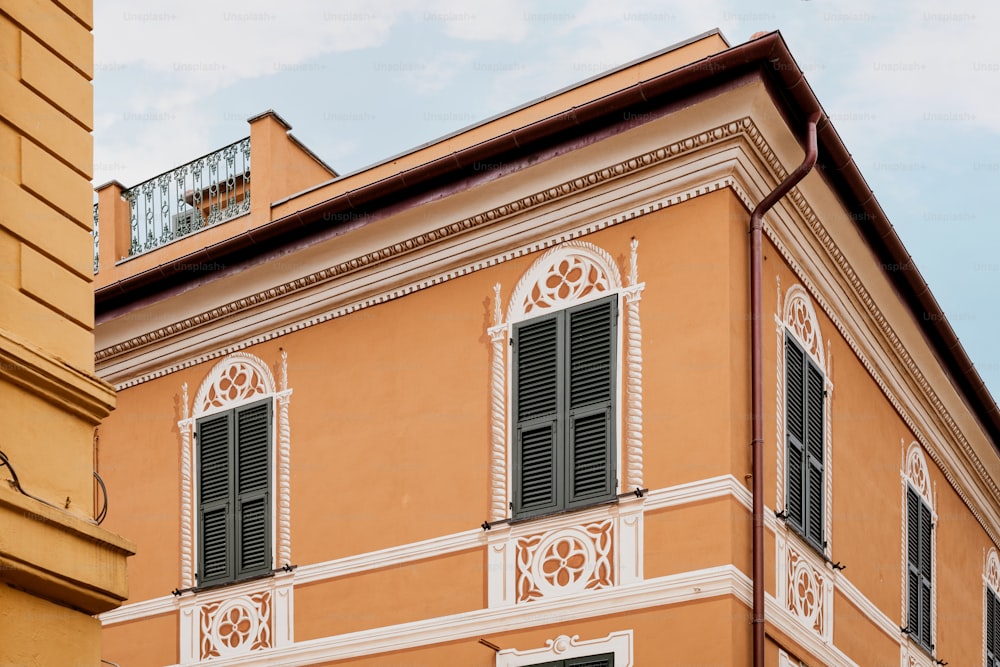 a building with a clock on the front of it