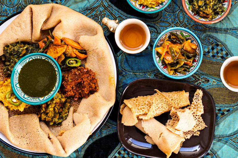 Lavish Muslim wedding feast Dawat spread with signature biryani and curries