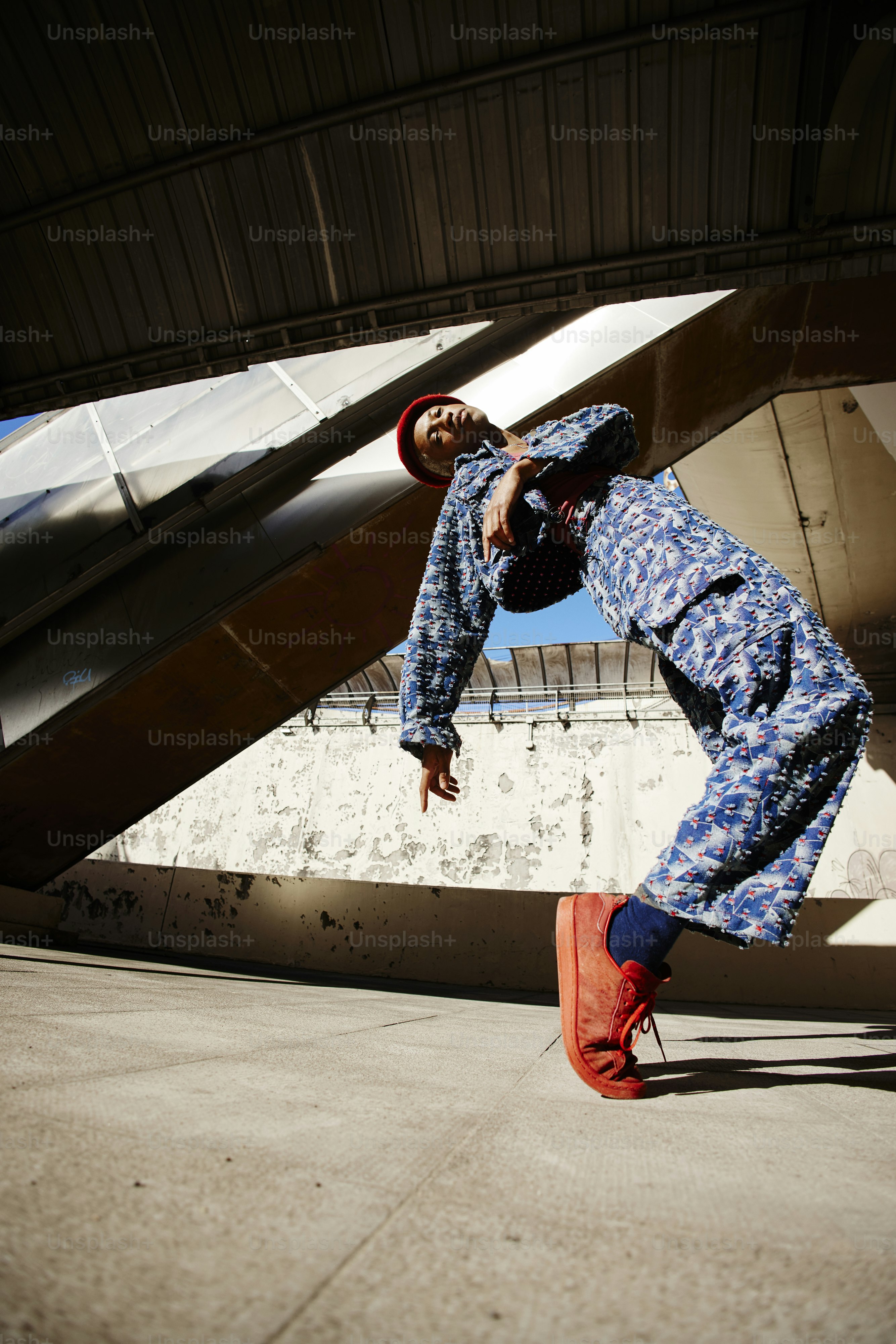 a man is doing a trick on a skateboard