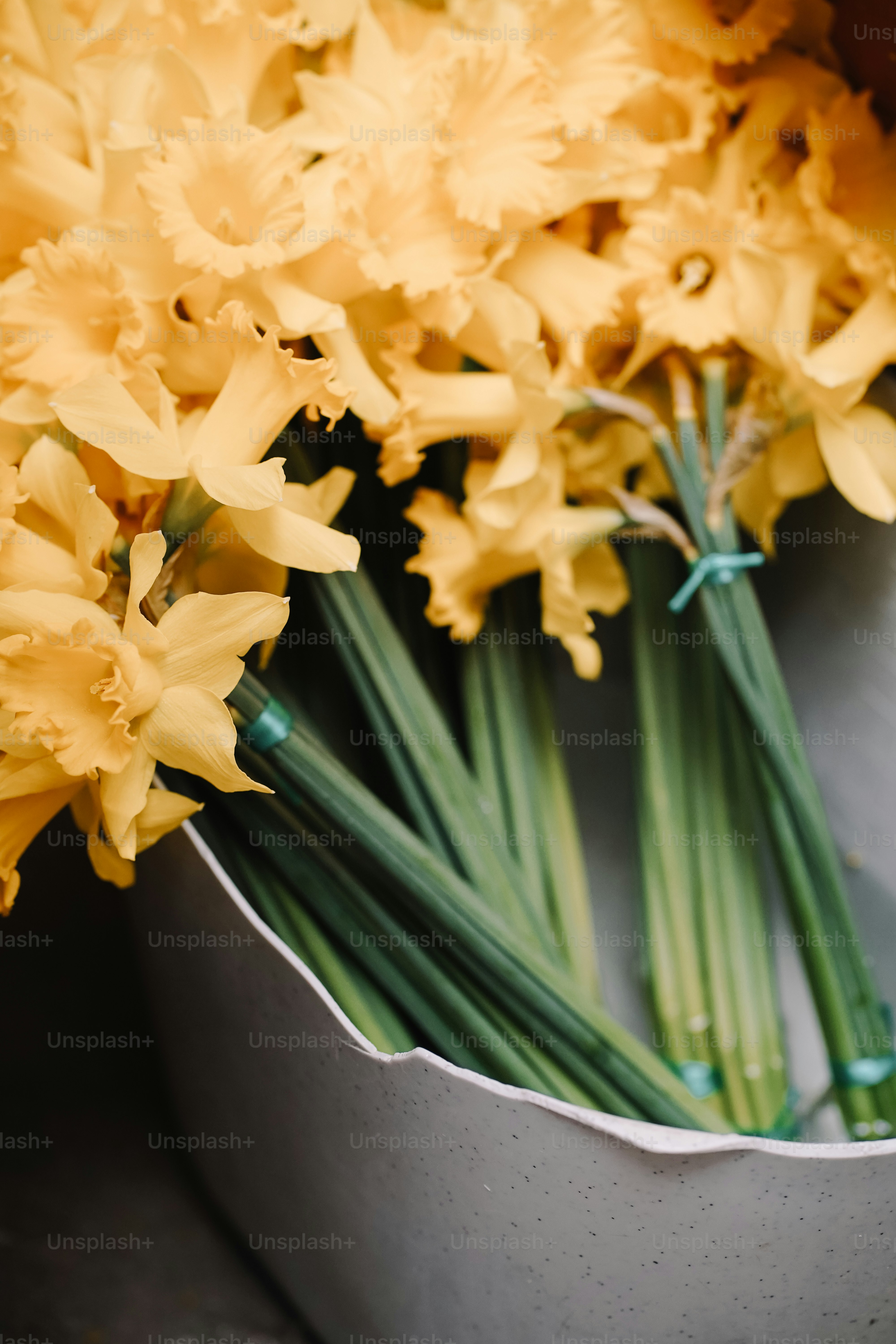 a bunch of yellow flowers in a vase