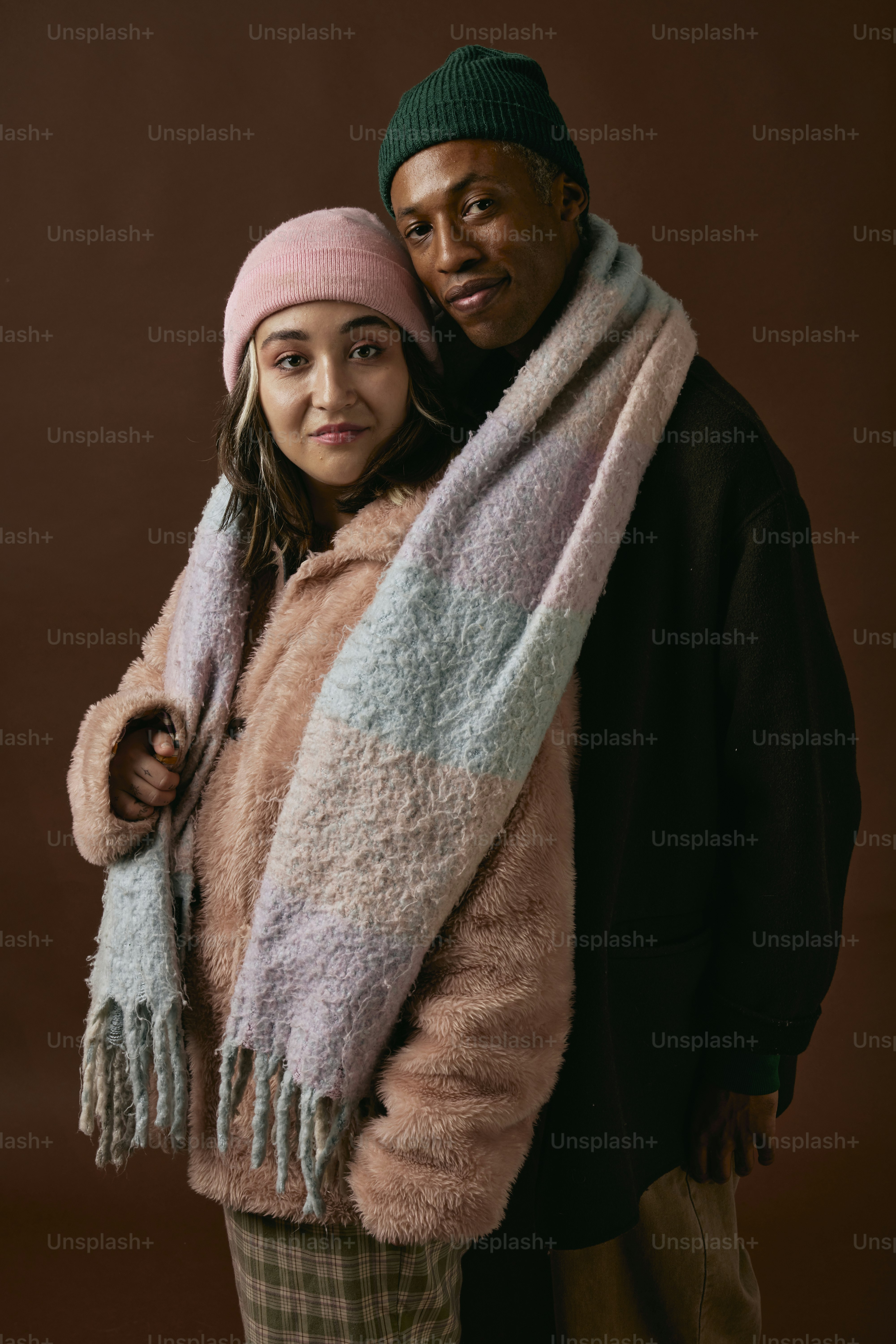 a man and a woman posing for a picture