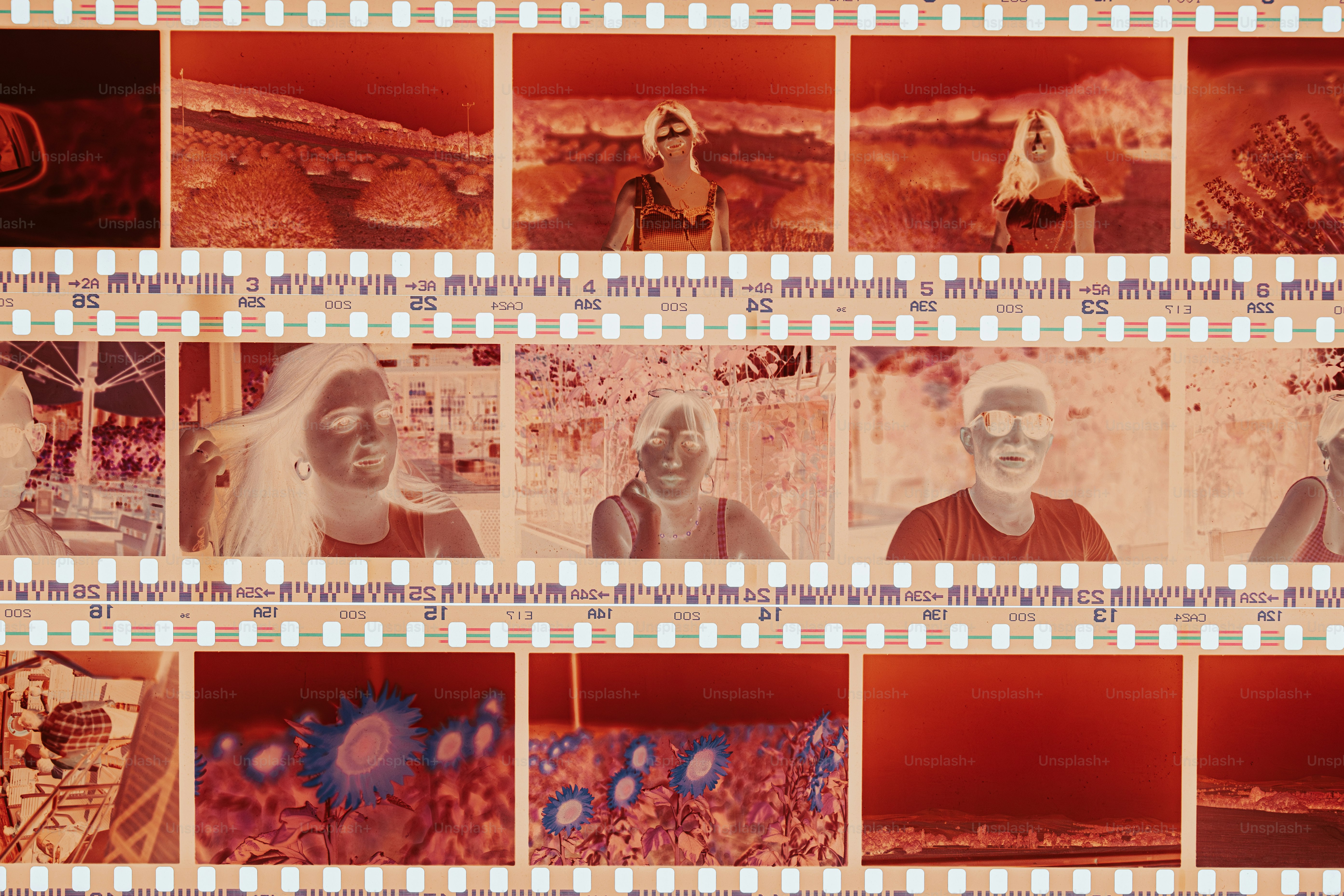 a series of photographs of a woman and a man