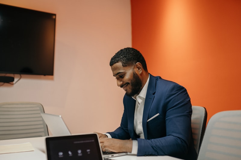 Successful Black professional in suit