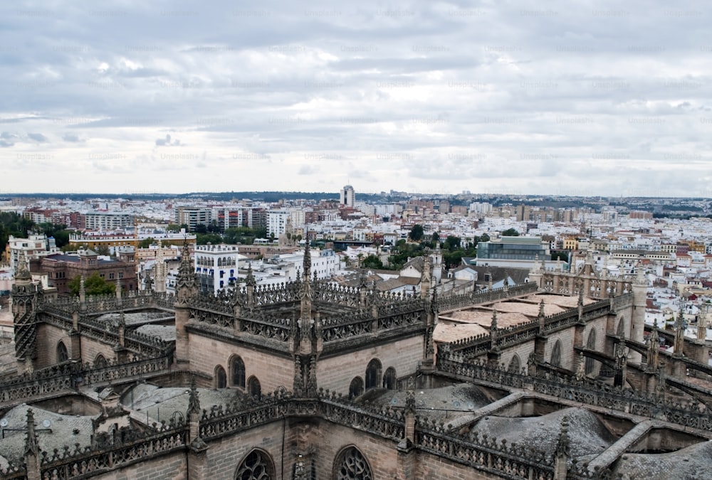 Vista aérea da cidade de Sevilha