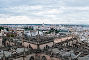 Aerial view of the city of Seville