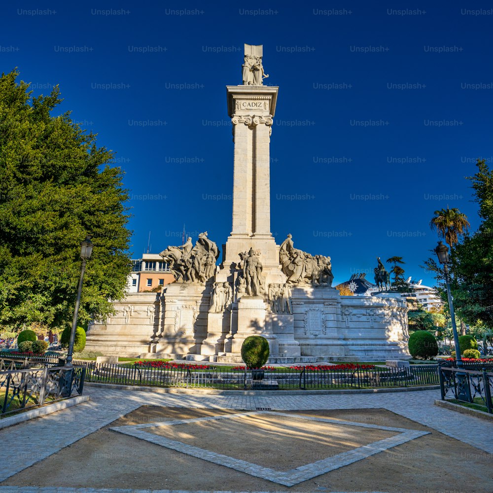 Monument to the Constitution of 1812, Cadiz, Andalucia in Spain