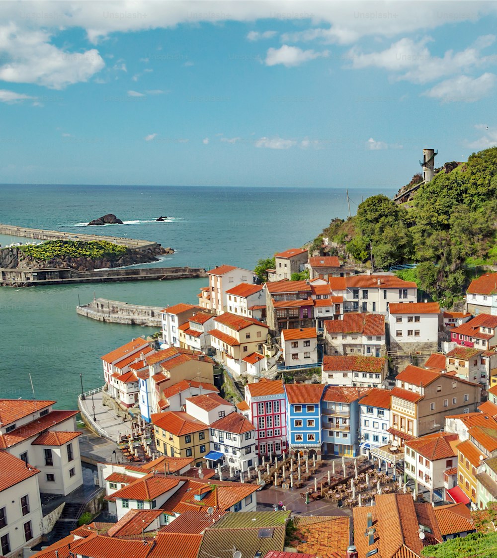 Village by the sea called Cudillero. It´s situated in the north of Spain.