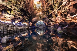grotta Jameos del Agua, Lanzarote, Isole Canarie, Spagna