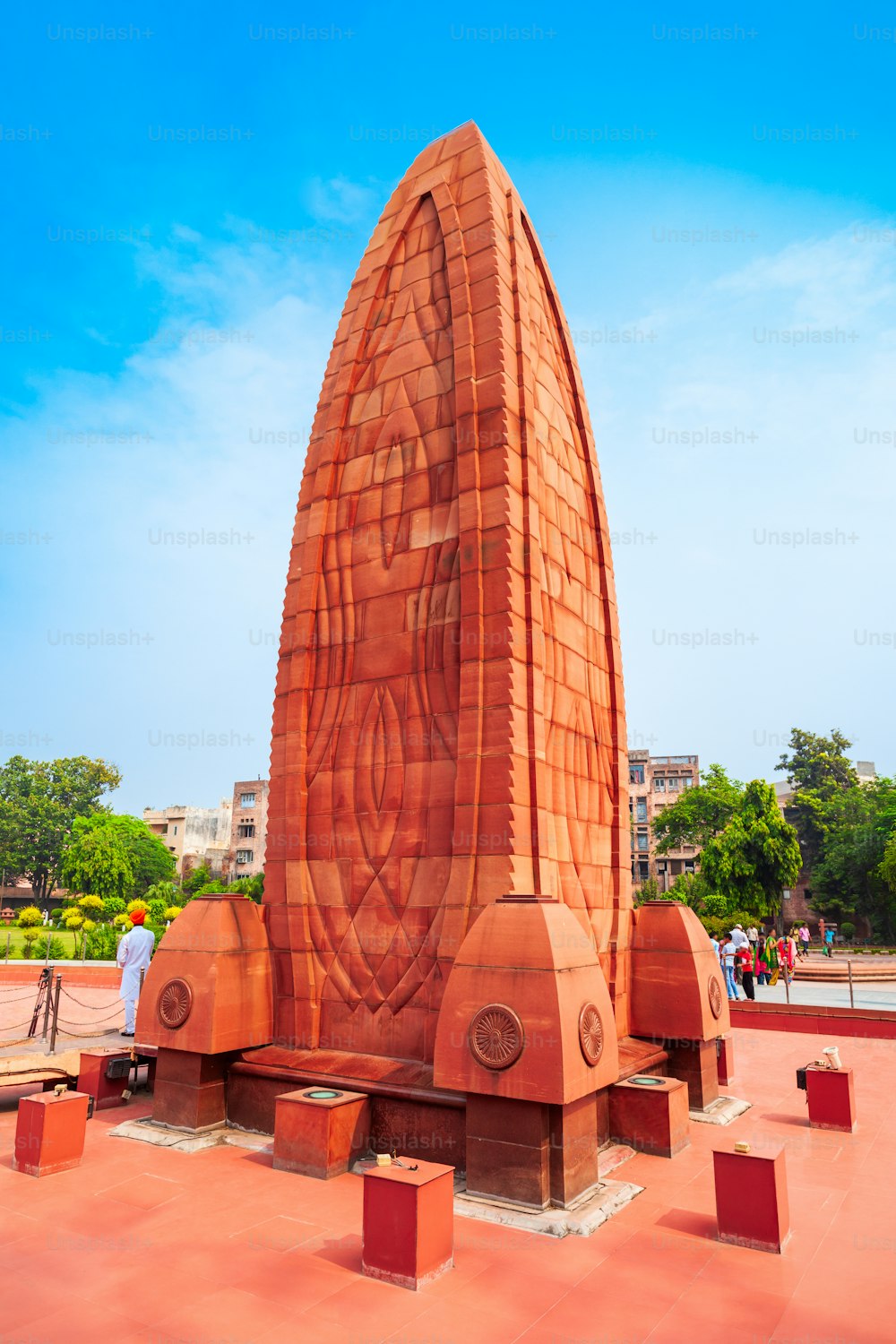 Denkmal für das Massaker von Jallianwala Bagh in der Stadt Amritsar im indischen Bundesstaat Punjab