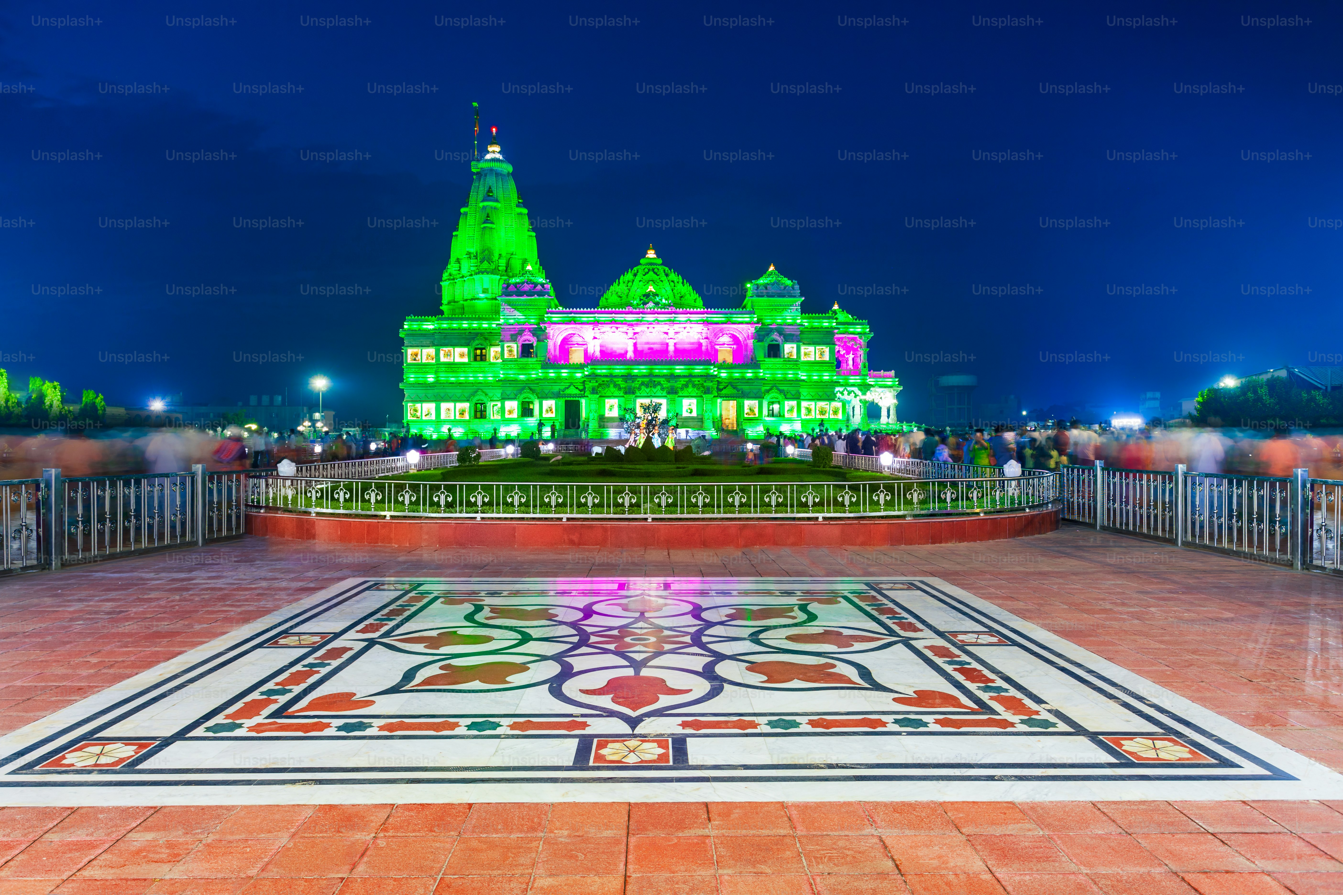 Prem Mandir is a Hindu temple dedicated to Shri Radha Krishna in Vrindavan near Mathura city in Uttar Pradesh state of India