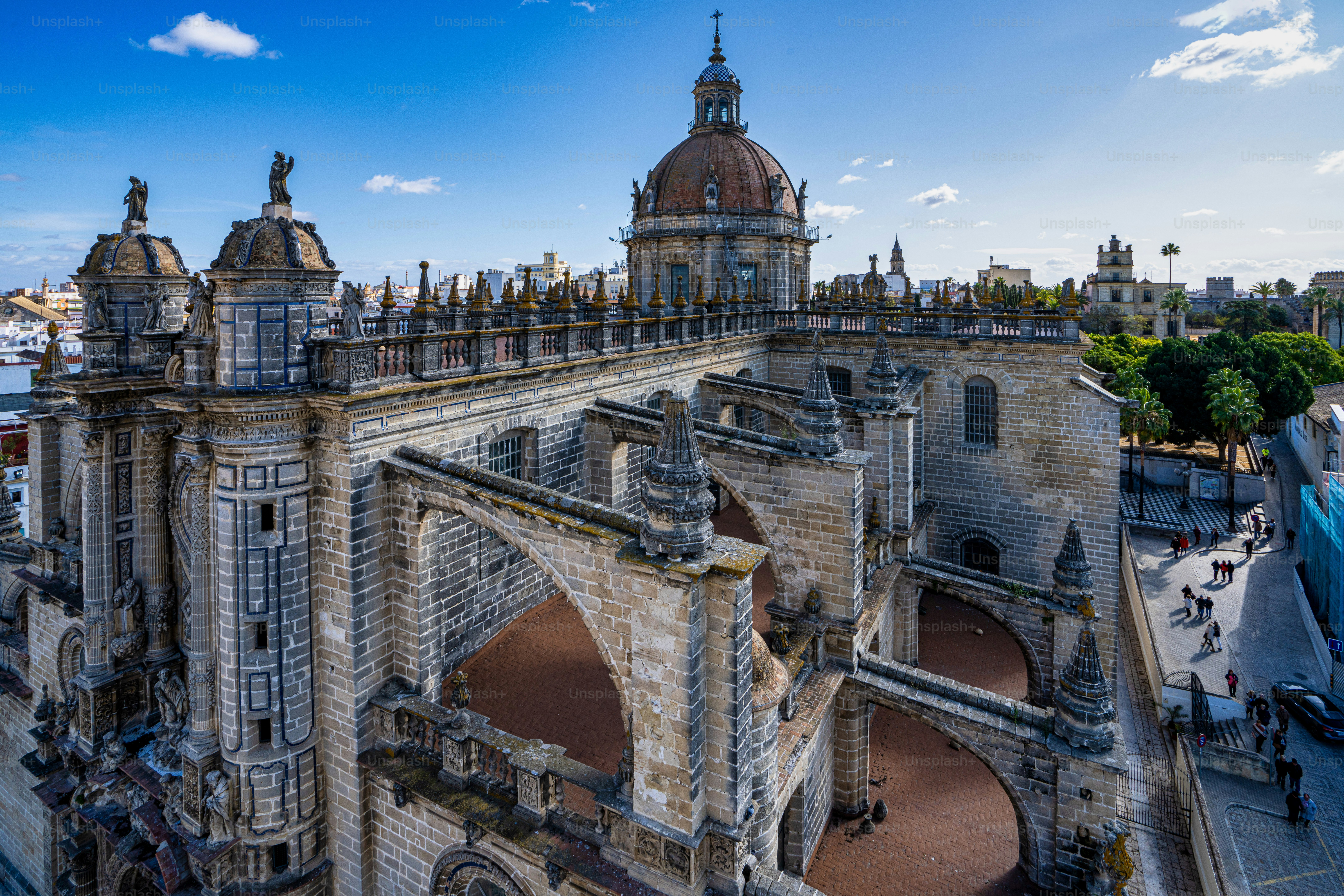 Kuppel der Kathedrale von Jerez de la Frontera, Catedral de San Salvador. Cádiz, Andalusien, Spanien