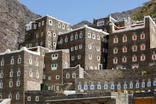 Rijal Almaa is a heritage village located in Asir Region, Saudi Arabia. It locates 45 km away from Abha.