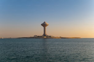 The Al Khobar Water Tower has eight stories at a height of 90 meters, and a restaurant that overlooks the city.