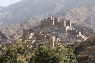 사우디 아라비아 알 바하 (Al-Baha)의 테 아인 (Thee Ain) 마을은 오래된 고고학 건물이 포함 된 독특한 유적지입니다