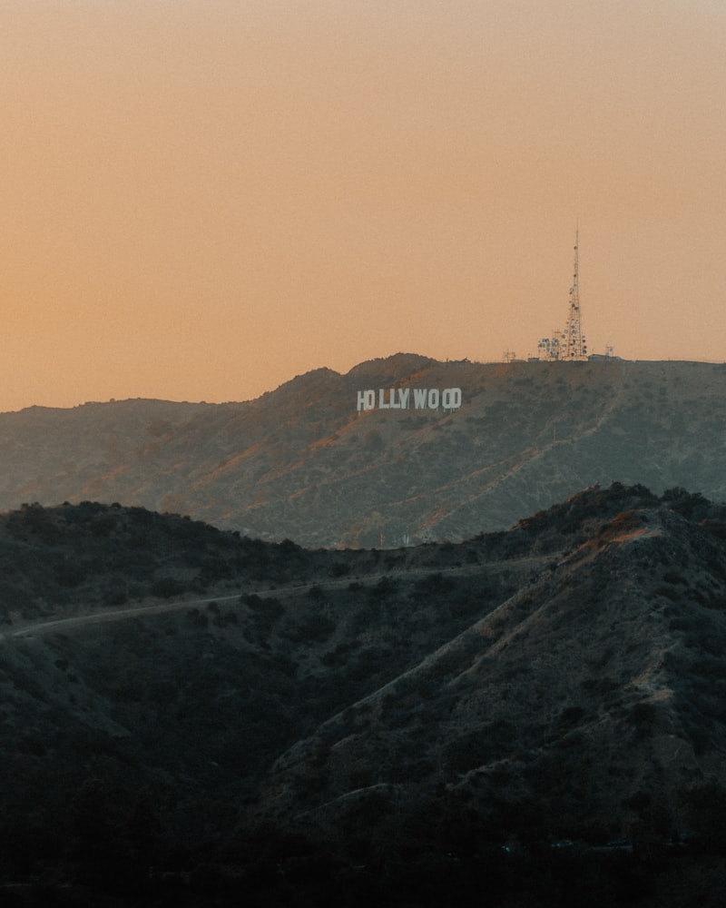 Hollywood sign on hillside in Los Angeles California