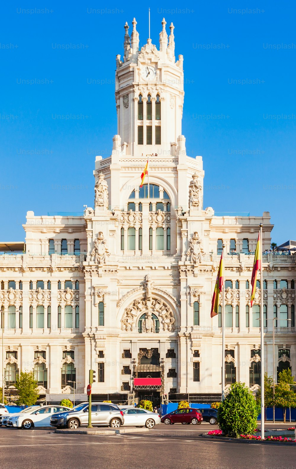 The Cybele Palace or Palacio de Cibeles is a palace located on the Plaza de Cibeles in Madrid city centre, Spain.