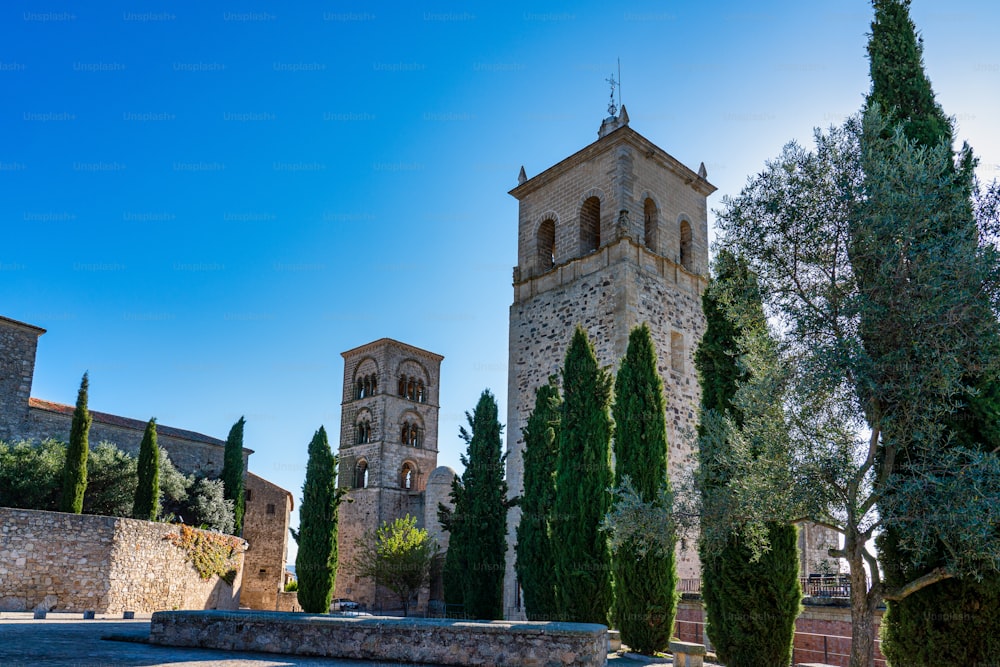 Igreja de Santa Maria la Mayor na província de Trujillo Cáceres, Extremadura, Spain
