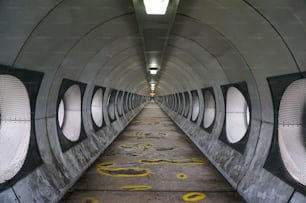 A beautiful shot of a tunnel in Detroit