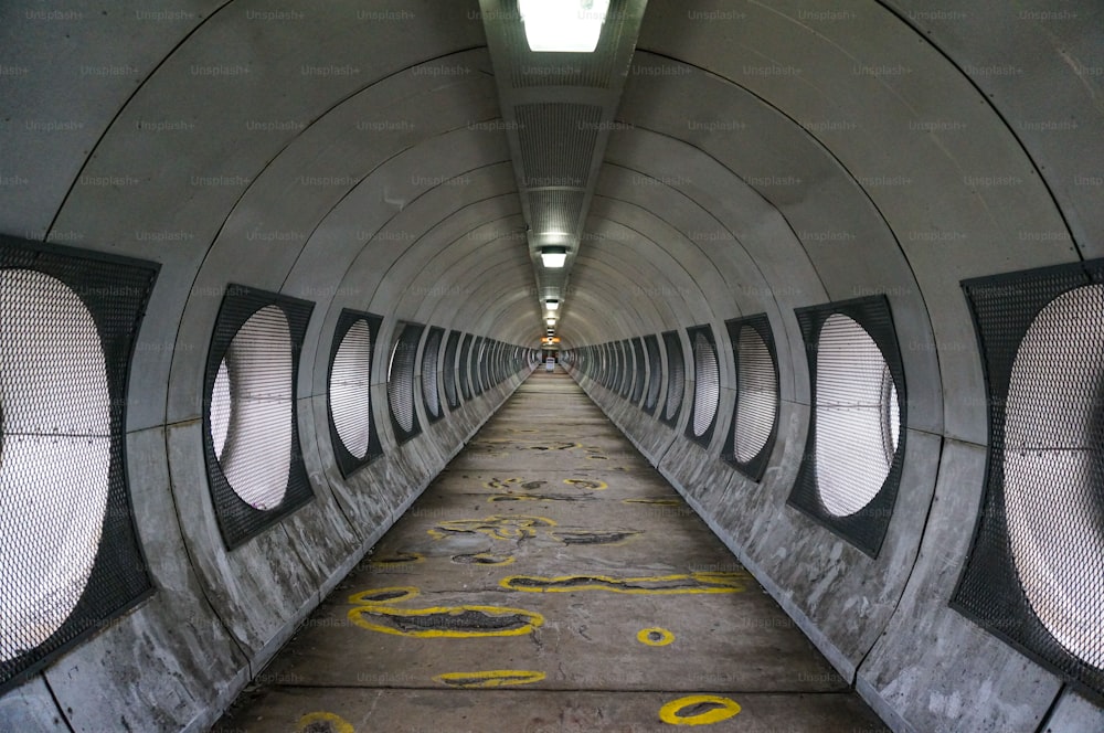 A beautiful shot of a tunnel in Detroit