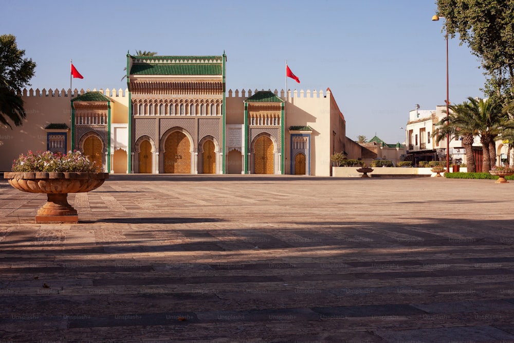 A beautiful shot of the Royal Palace Dar al-Makhzen in Fes, Morocco