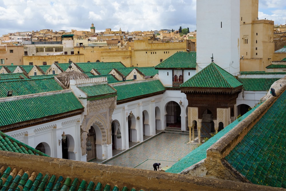A mesquita e universidade al-Qarawiyyin em Fez, Marrocos