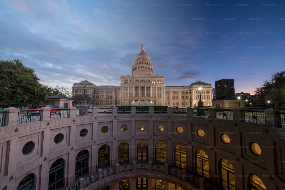 Une vue panoramique du Capitole du Texas, Austin, TX