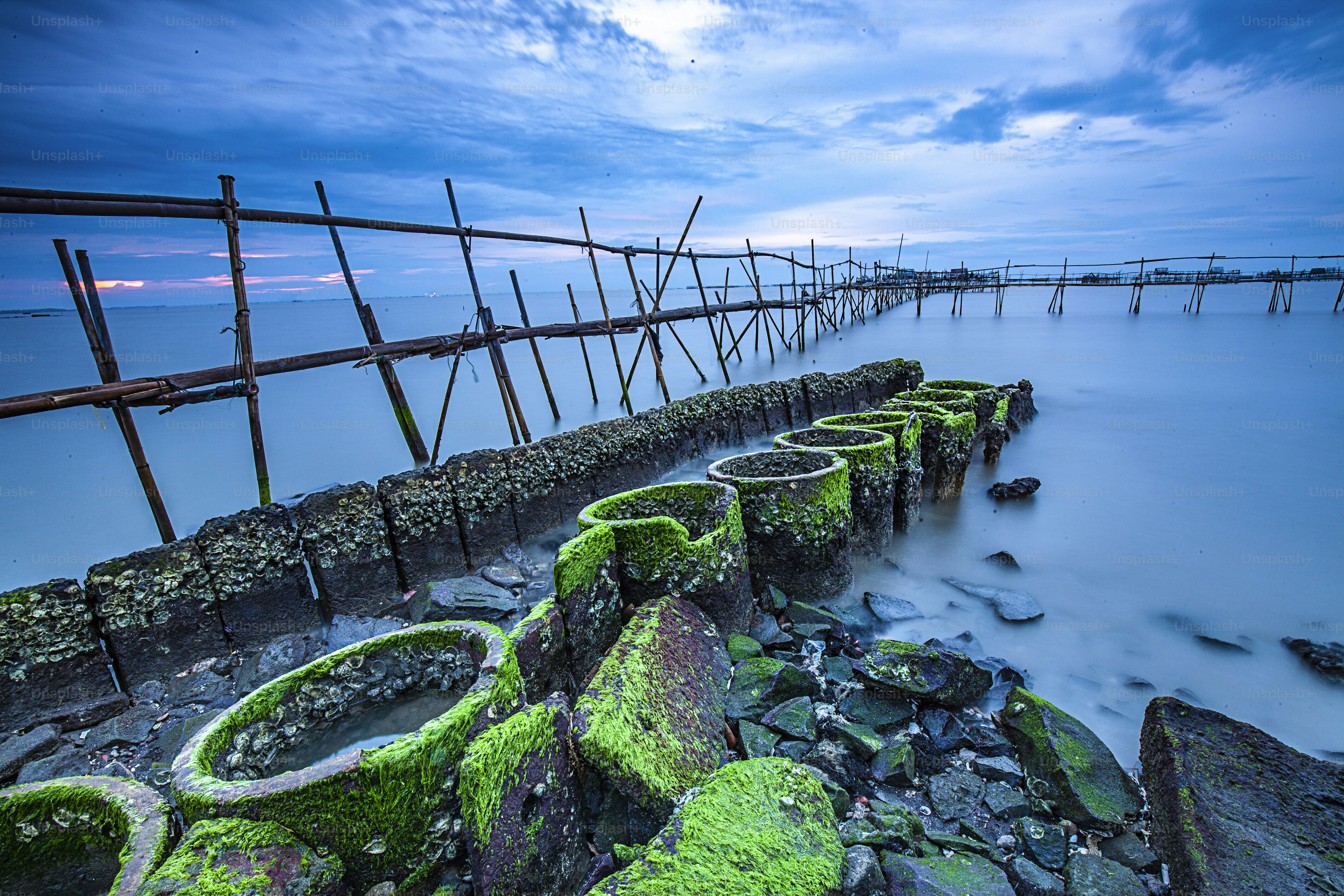 A beautiful view of Tanjung Kait in Tangerang, Banten, Indonesia