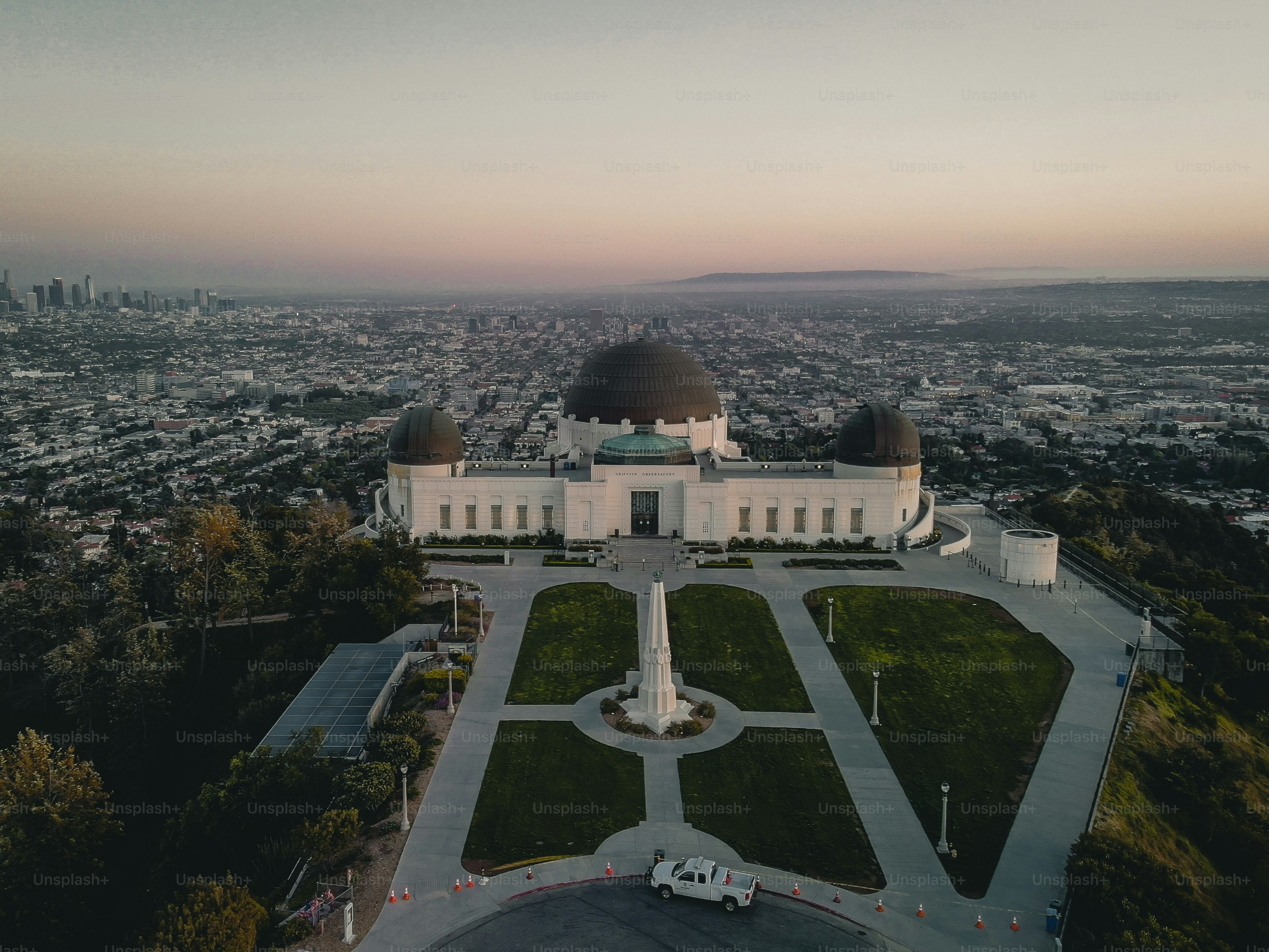 Griffith Park in Los Angeles California During Covid19 Isolation At Sunset