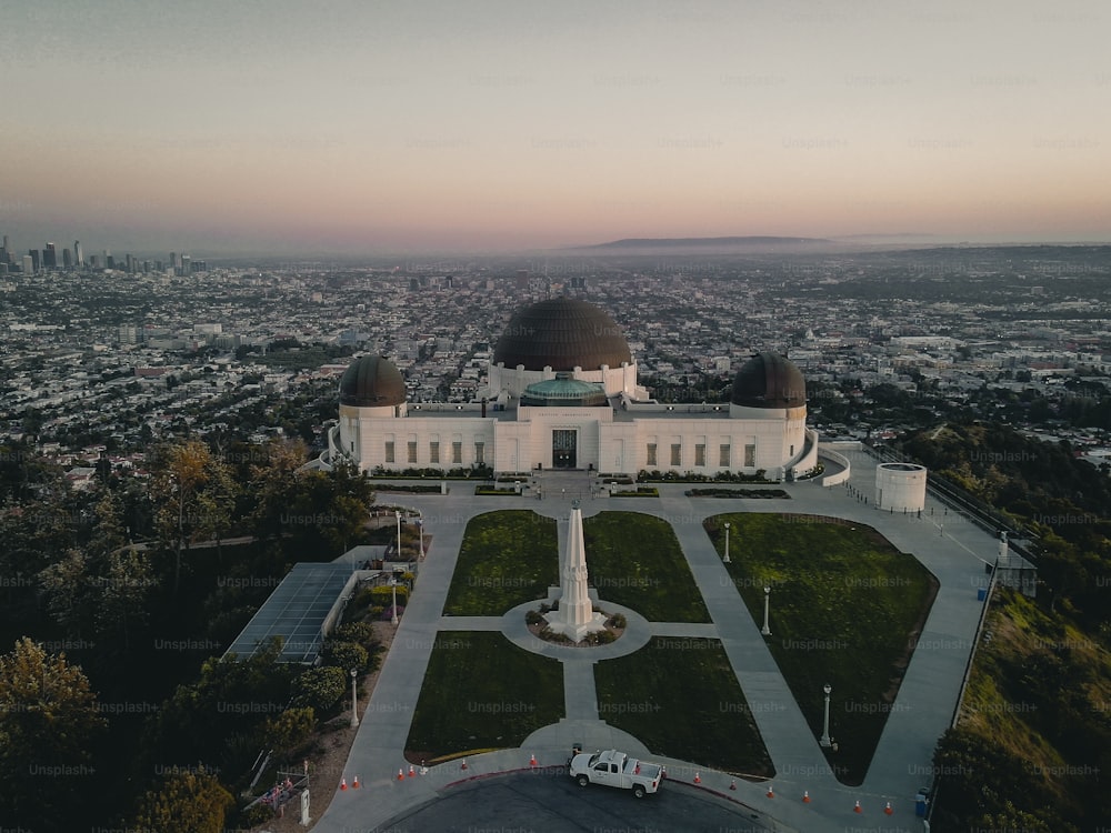 Griffith Park em Los Angeles, Califórnia, durante isolamento da Covid19 ao pôr do sol