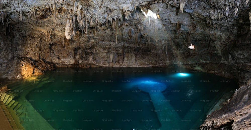 A mesmerizing cenote in Valladolid, Yucatan, Mexico