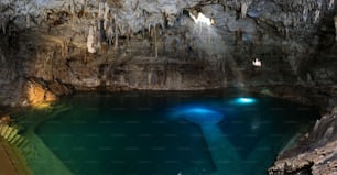 A mesmerizing cenote in Valladolid, Yucatan, Mexico