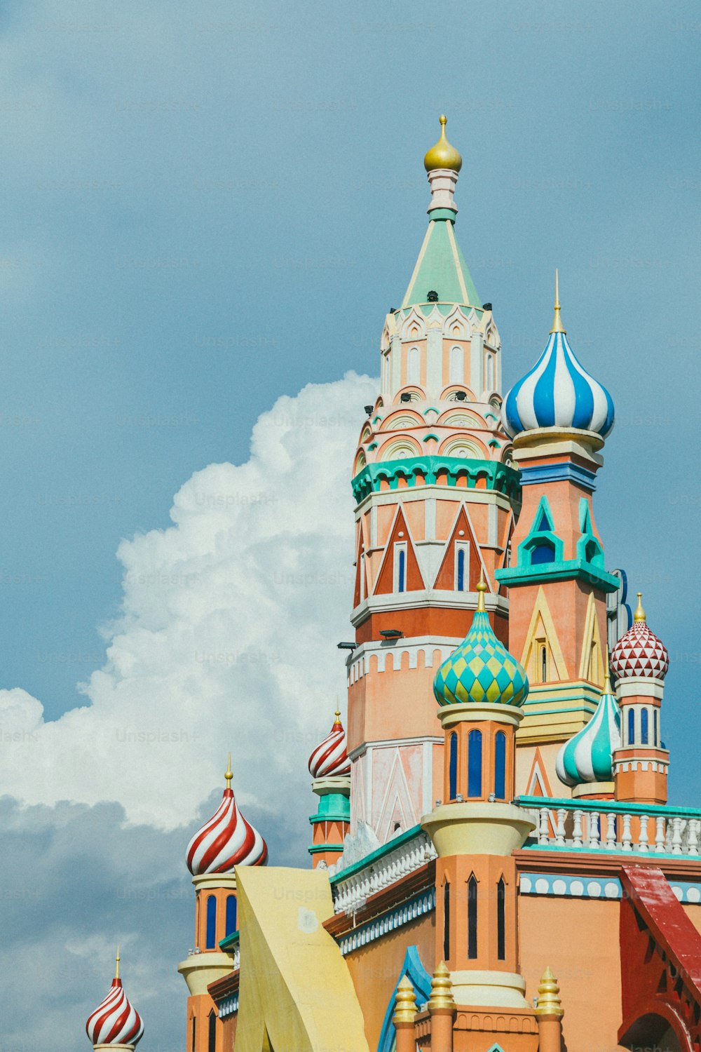 A vertical shot of famous Saint Basil's Cathedral in Moscow, Russia