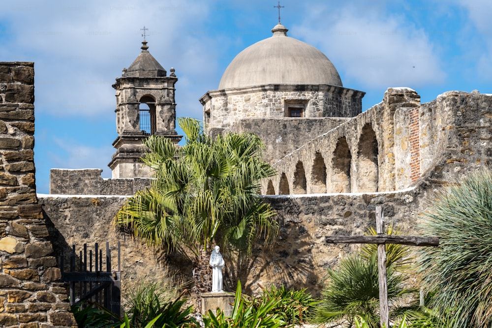 La Mission San Jose, établie en 1720, un site du patrimoine mondial de l’UNESCO à San Antonio, au Texas.